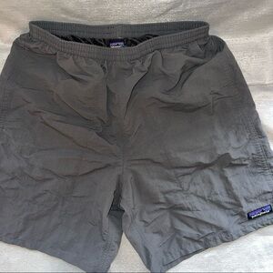 Patagonia Baggies Shorts Mens Medium Gray 6" Pockets Mesh Liner Run Swim Outdoor